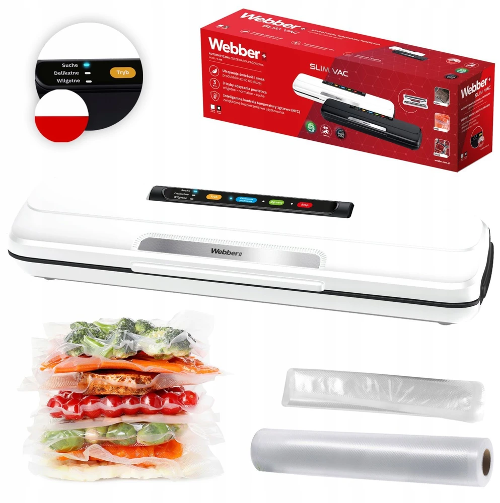 Webber Baltas vakuuminis pakavimo aparatas, 110 W