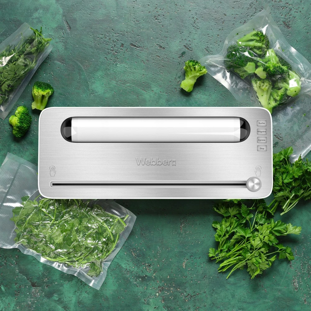 Webber Baltas maisto produktų vakuuminis pakavimo aparatas, 120 W