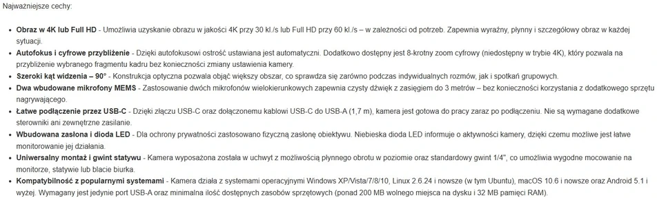 Webcam Avtek CAM4K