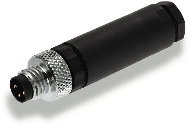 Weidmuller M8 kištukas 3pin, tiesus, 3.5-5mm kabeliui, IP67