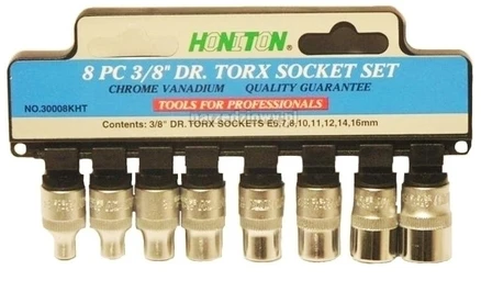 Wektory HONITON LIZDAI 8 vnt. 3/8" TORX 3008