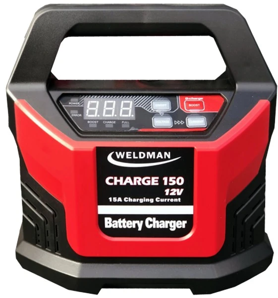 Weldman Charge 150 akumuliatorių įkroviklis su LED ekranu