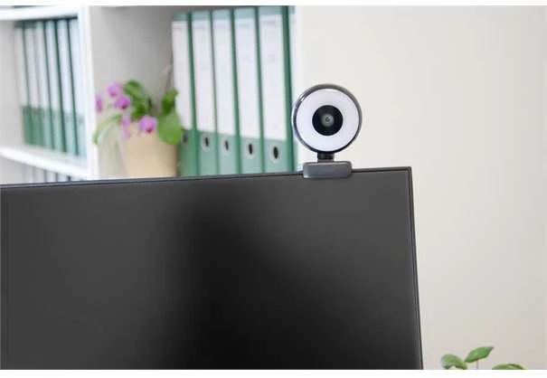 WEMISS CM-A2 Stream serija su žiedine lempute Full HD interneto kamera su 1/3" CMOS jutikliu juodos spalvos