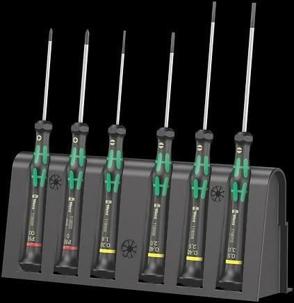 Atsuktuvų komplektas elektronikai 2035/6 A, Wera