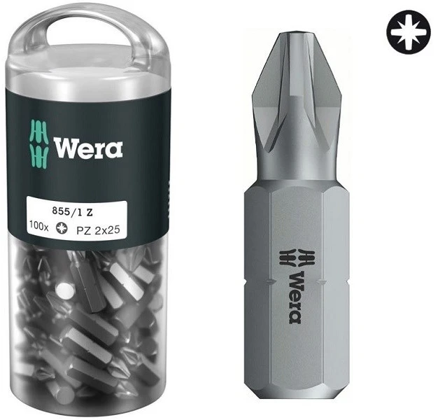 Wera 855/1 Z DIY 100 SiS suktuvo antgalis 100 vnt