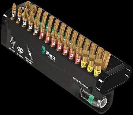 Wera BC 30 Diamond 1 suktuvo antgalis 30 vnt