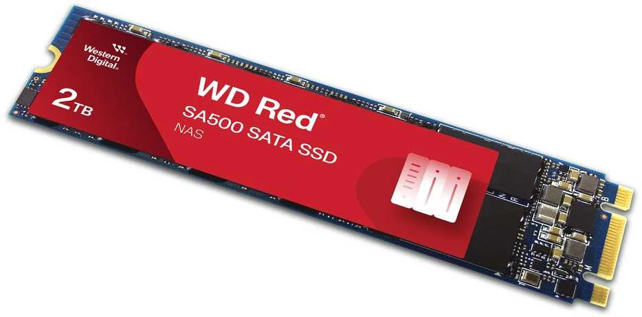 SanDisk WD Raudona SSD SA500 NAS 2TB SATA III 6Gb/s M.2 2280 Bulk