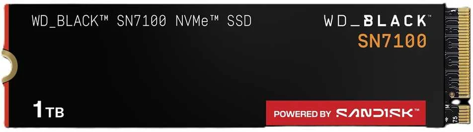Western Digital Juodas SN7100 1 TB M.2 PCI Express 4.0 NVMe