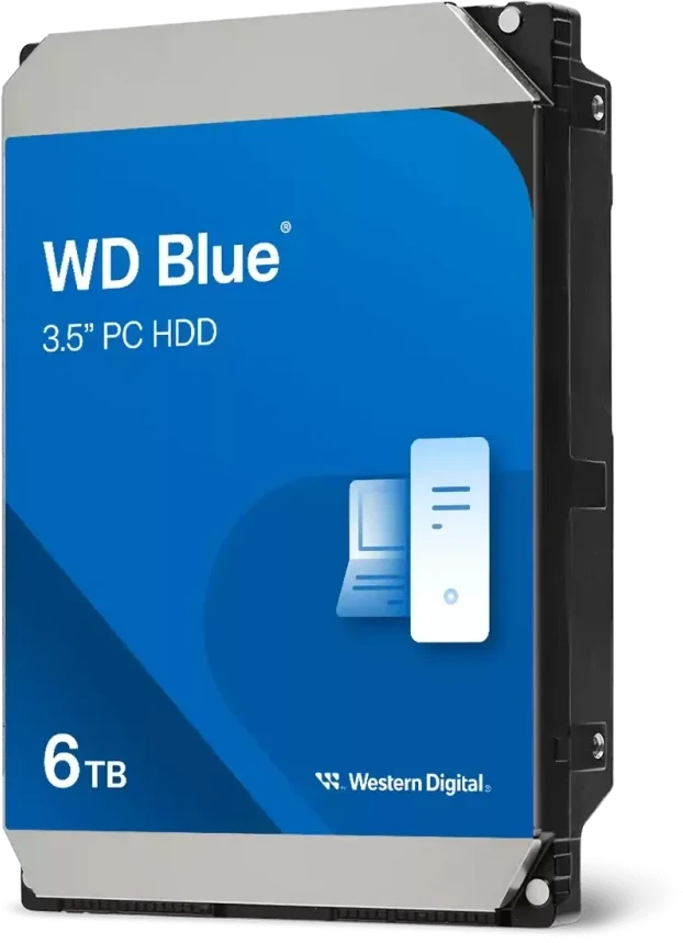 Sandisk WD Mėlyna 6TB SATA 3.5inch 6 Gb/s PC HDD