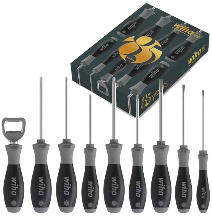Atsuktuvų rinkinys Wiha SoftFinish® 85 metų proga, riboto leidimo, Phillips, TORX® 8,5 vnt.