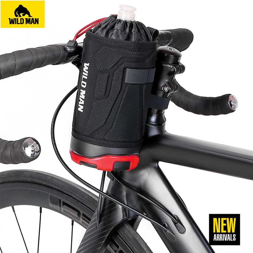 WILDMAN Bicycle bag R1 waterproof 1L for bottle juodas-red