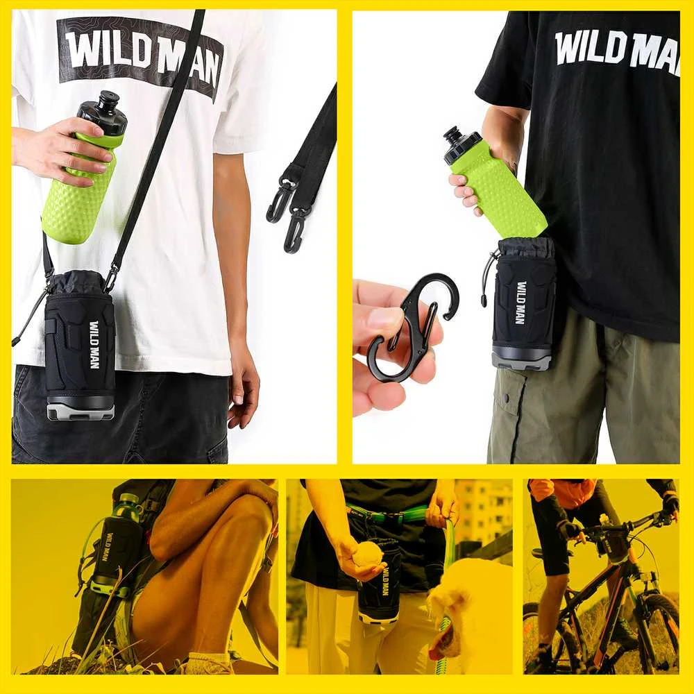 WILDMAN Bicycle bag R1 waterproof 1L for bottle juodas