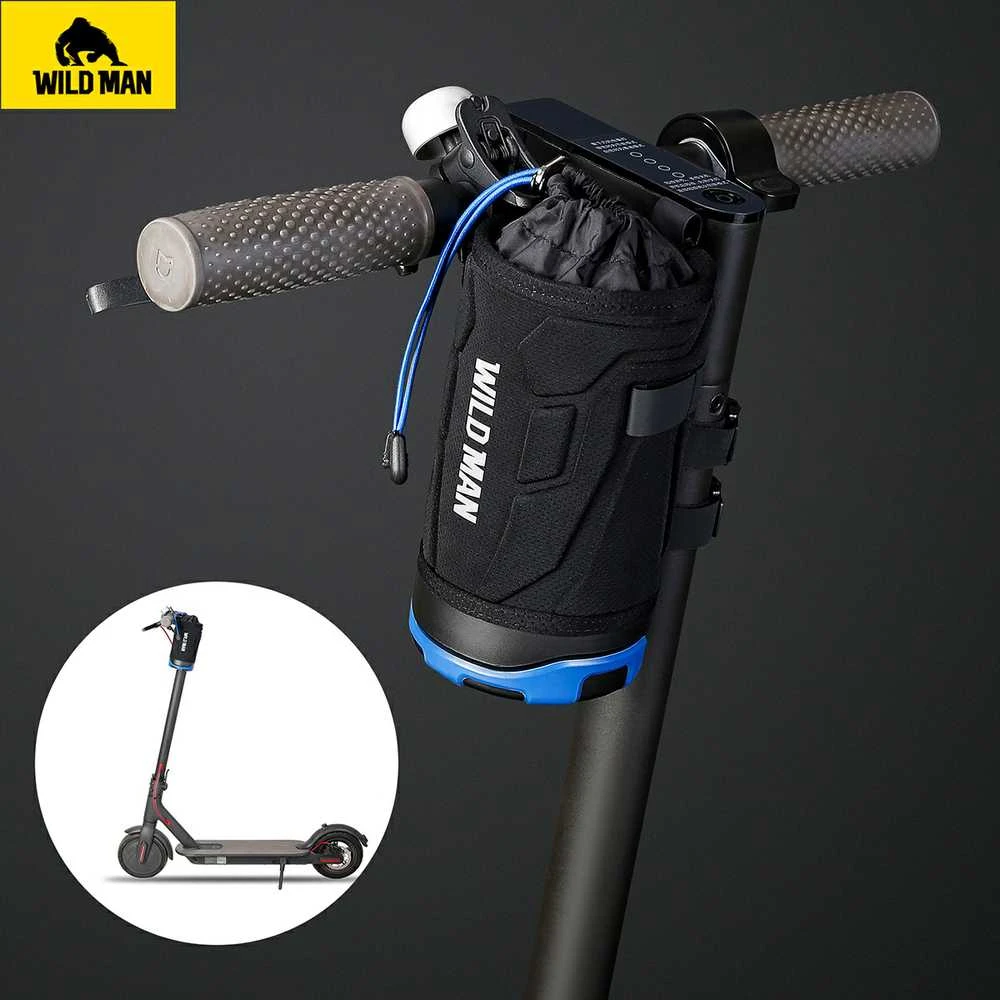 WILDMAN Bicycle bag R1 waterproof 1L for bottle juodas-red