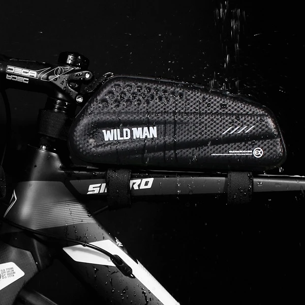 WILDMANEX bike frame bag/bag bike holder juodos spalvos