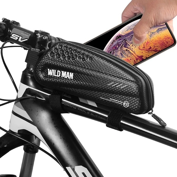 WILDMANEX bike frame bag/bag bike holder juodos spalvos