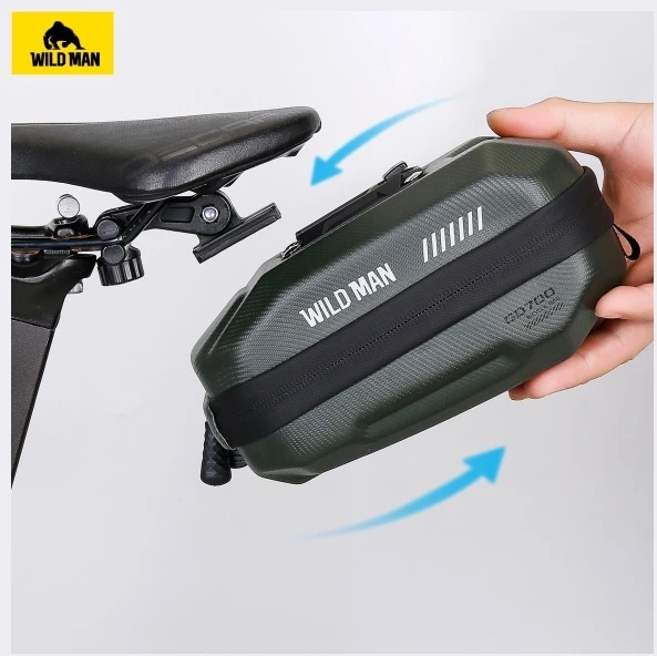 WILDMAN GD700 saddlebag/case/bike holder žalias