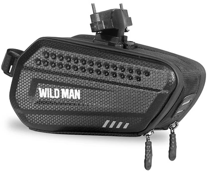 WILDMAN LES7 saddlebag/bag for bikes, juodos spalvos