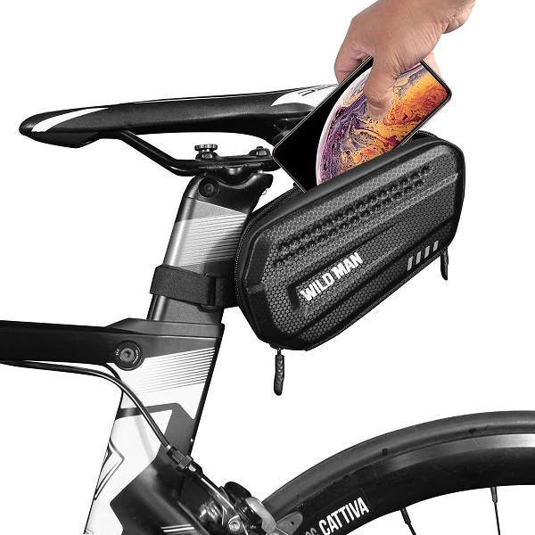 WILDMAN LES7 saddlebag/bag for bikes, juodos spalvos