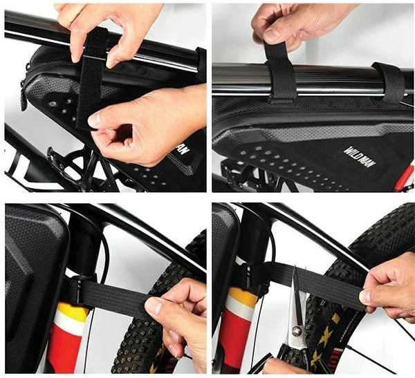 WILDMAN ES19 Bike Frame Dėklas/Bag Bike Holder juodos spalvos