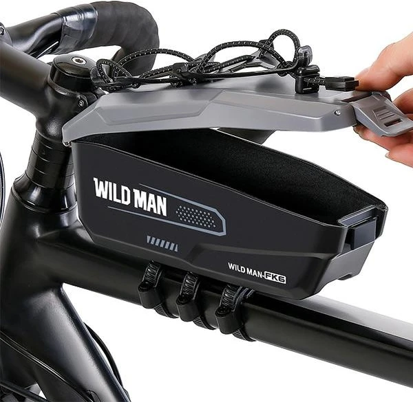 WILDMAN Bike case/holder FK6 frame bag pilkos spalvos-juodos spalvos