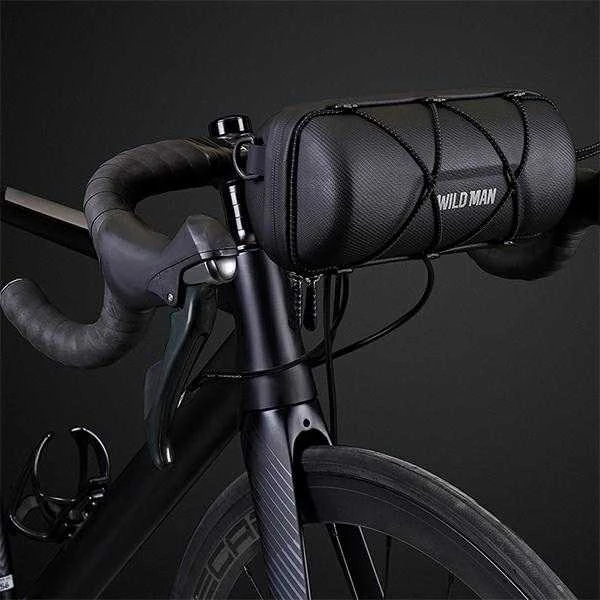 WILDMAN GD7 Dviračio krepšys/Holder Handlebar Bag juodos spalvos