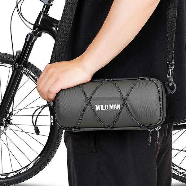 WILDMAN GD7 Dviračio krepšys/Holder Handlebar Bag juodos spalvos