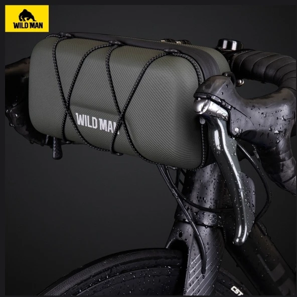 WILDMAN GD8 Dviračio krepšys/Holder, žalias handlebar bag