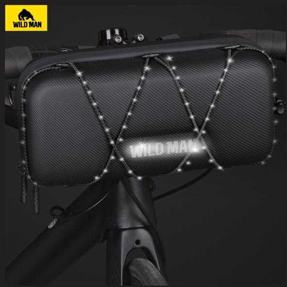 WILDMAN GD8 Dviračio krepšys/Holder, žalias handlebar bag