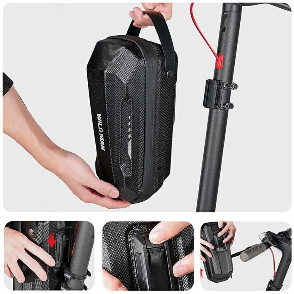 WILDMAN Scooter case/holder GD9XPlus frame bag juodos spalvos