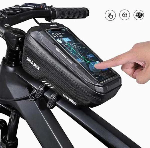 WILDMAN XS2 Dviračio krepšys/Mount Frame Bag juodos spalvos