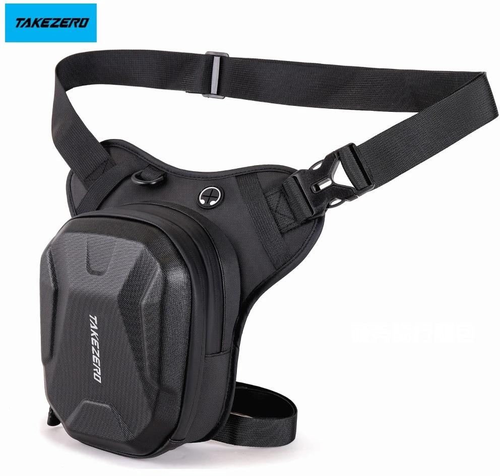 Wildman Motorcycle Leg Bag TAKEZERO MTX2 2.5L juodos spalvos