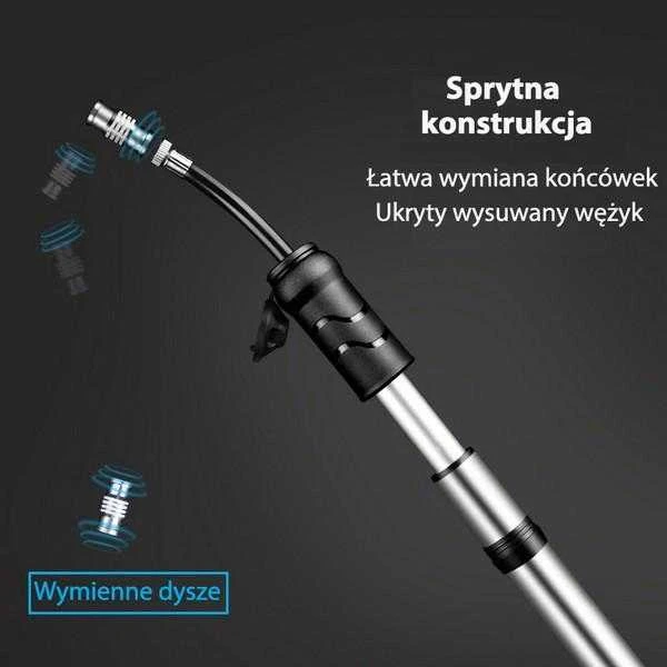 WILDMAN FK1 aluminum hand bicycle pump juodos spalvos