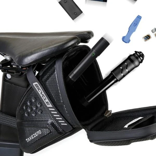 Wildman TAKEZERO TZ07 saddlebag/bag, bike holder, juodos spalvos