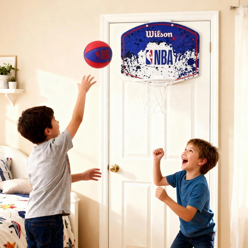WILSON NBA TEAM MINI HOOP NBA RWB mini krepšinio lenta su kamuoliuku