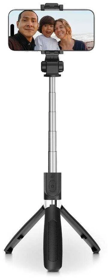 TECH-PROTECT L01S BLUETOOTH SELFIE STICK TRIPOD Juodas