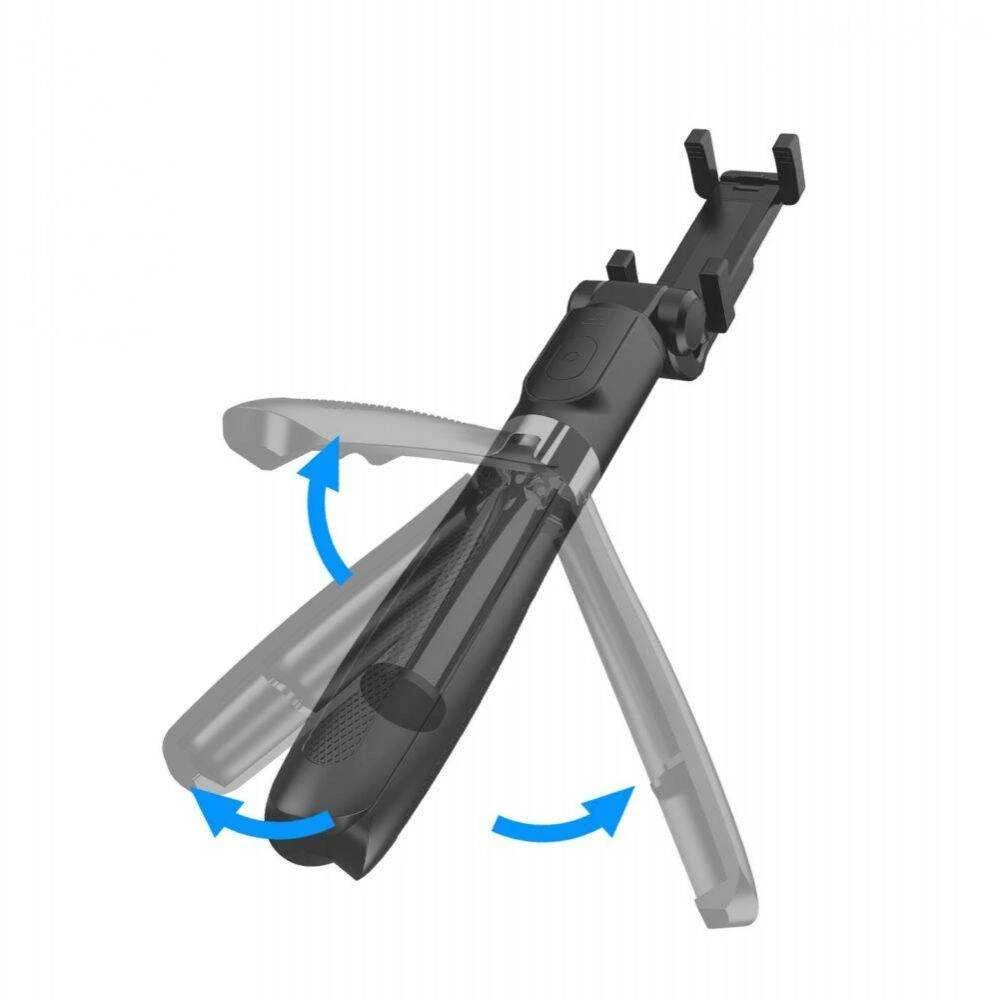 TECH-PROTECT L01S BLUETOOTH SELFIE STICK TRIPOD Juodas