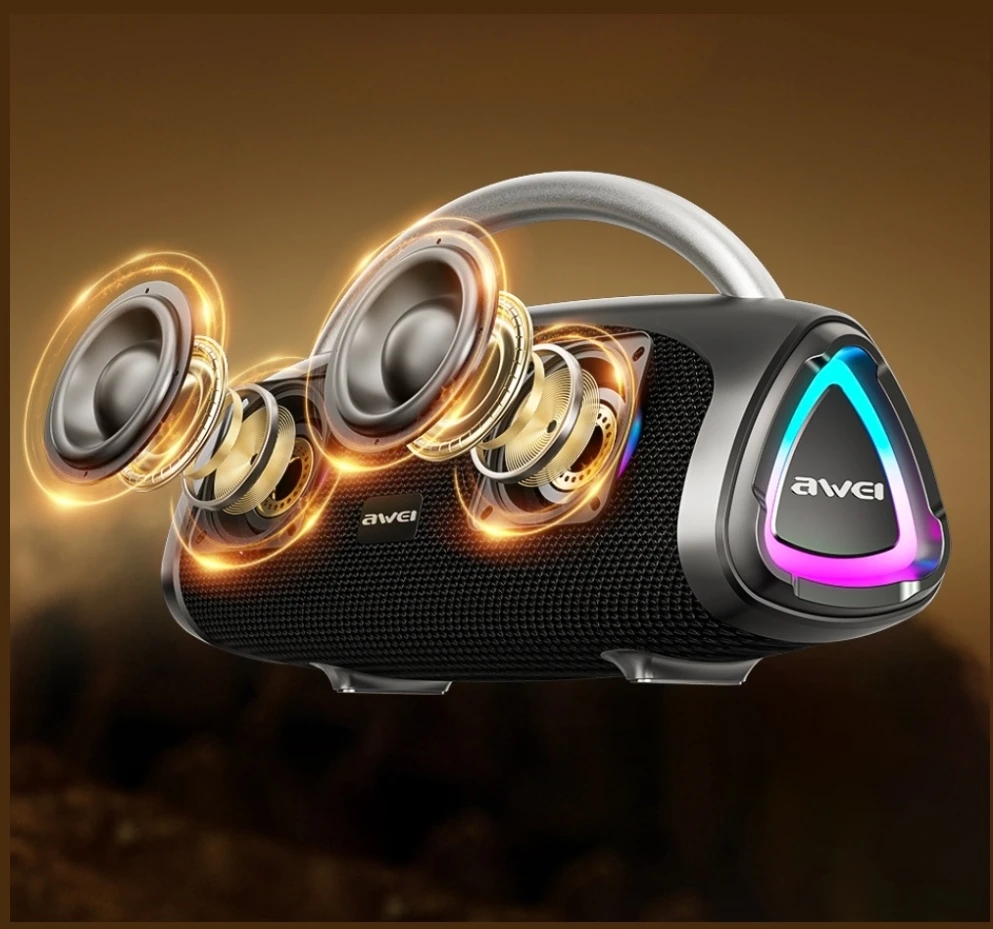 Wireless speaker AWEI KA39 100W Bluetooth 5.3 portable external juodas
