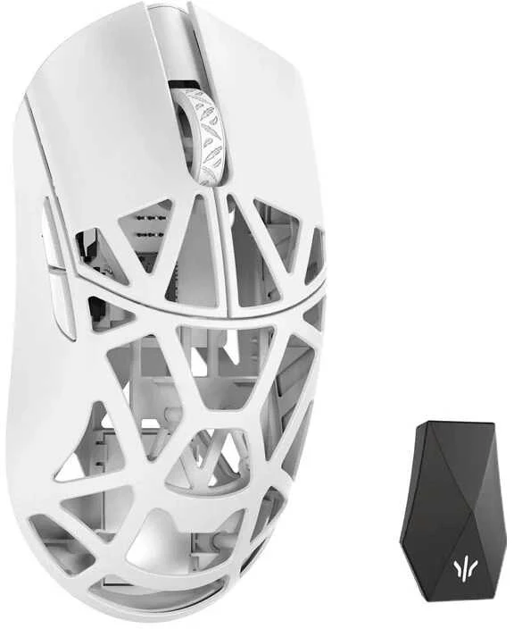 WL Pelė WLMOUSE Beast X Max Solid Sides Pelė žaidimams, Omron Optinė Switches – baltas