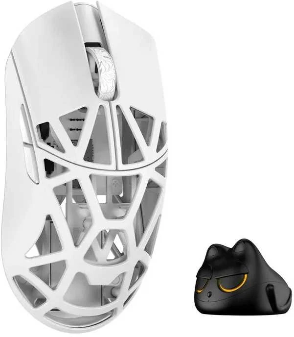 WL Pelė WLMOUSE Beast X Mini Pro Solid Sides Pelė žaidimams, Omron Optinė Switches – baltas