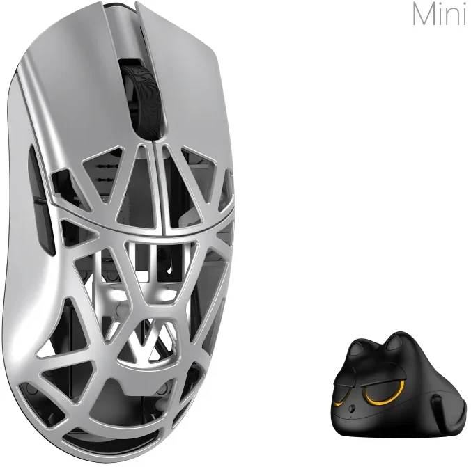 WLMouse Beast X Mini Pro Wireless Belaidė Žaidimų Pelė | Sidabrinis, Solid