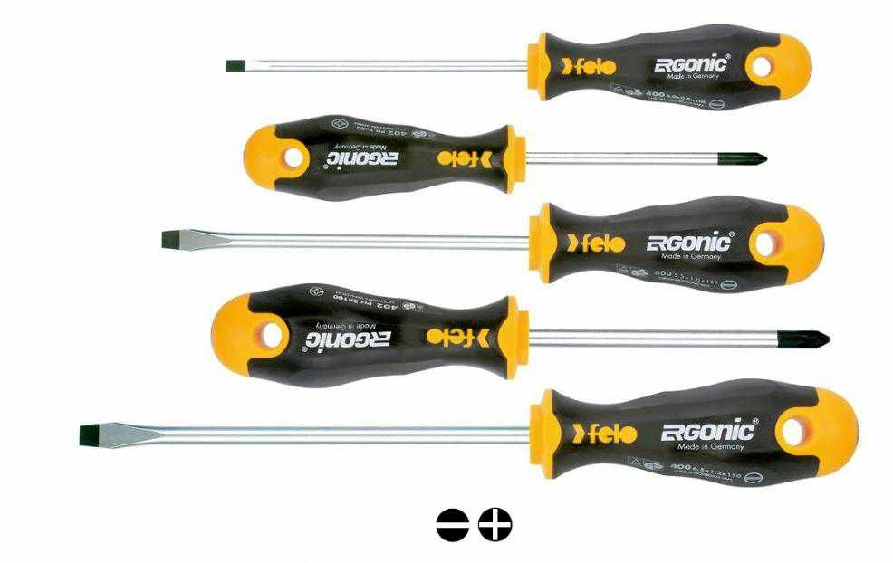 Wolfcraft FELO ATSUKTUVŲ RINKINYS 5 vnt. 400 ERGONIC SERIJA