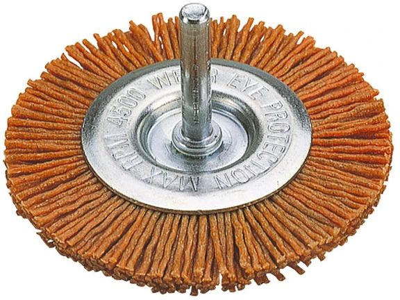 WOLFCRAFT NAILONINIS DISKINIS ŠEPETĖLIS 100mm BOTAS 6mm