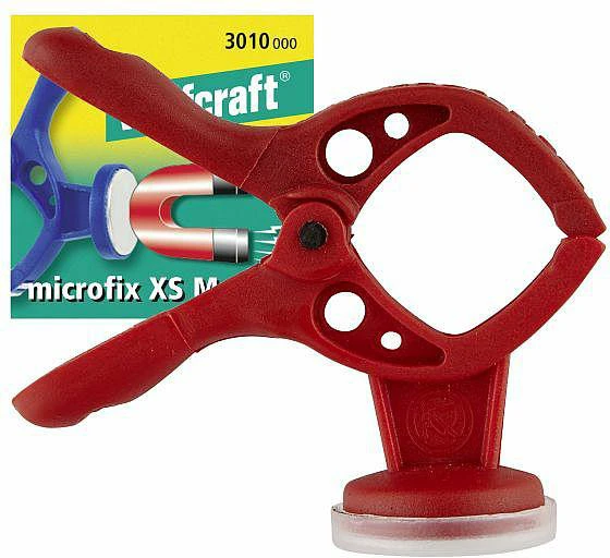 WOLFCRAFT spyruoklinis spaustuvas su magnetu MICROFIX XS