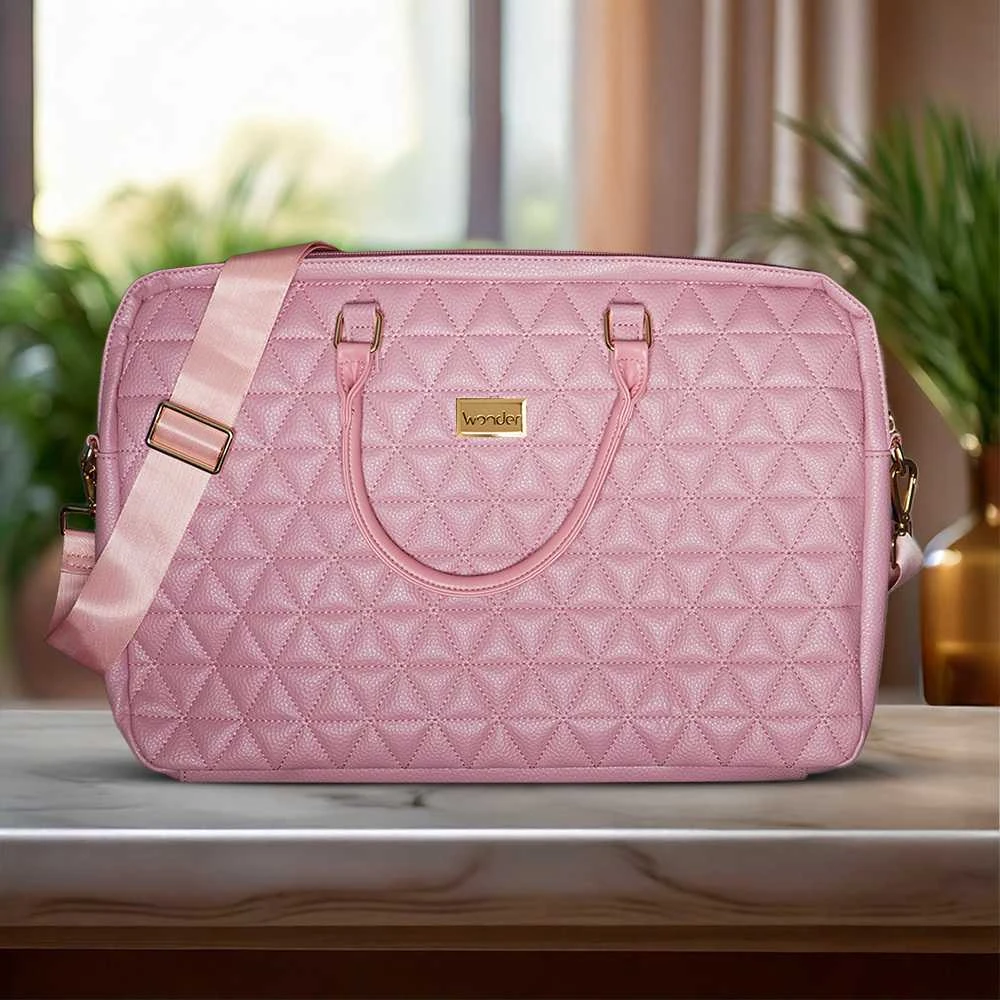 Wonder Briefcase Nešiojamas kompiuteris 17 colių pico quilted pink
