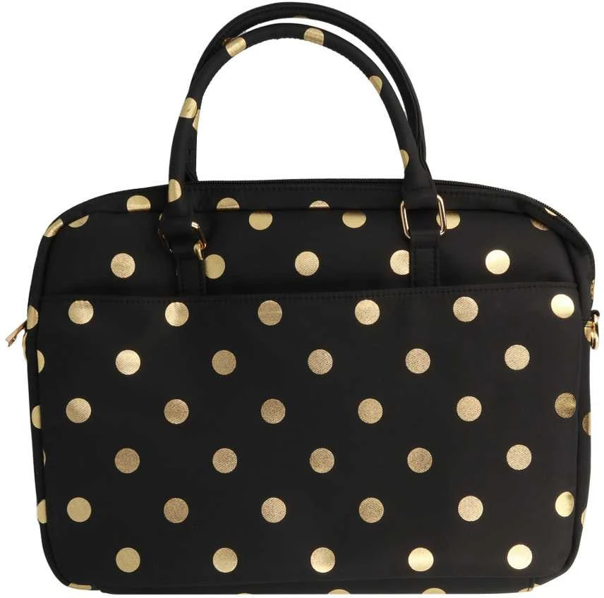 Wonder Briefcase Nešiojamas kompiuteris 13-14 colių auksinis polka-dot