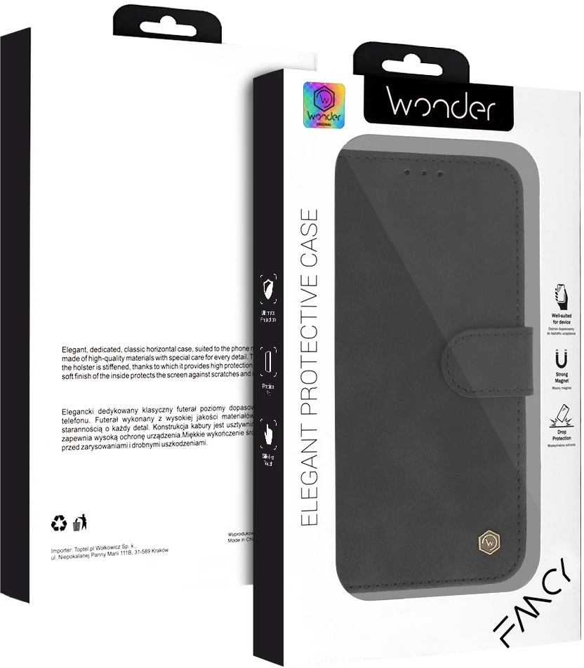 Wonder Fancy dėklas skirtas Xiaomi Redmi Note 15 Pro 5G juodos spalvos