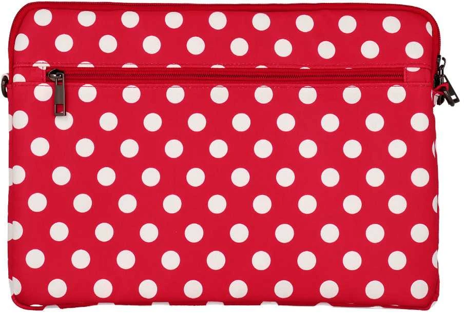 Wonder nešiojamo kompiuterio dėklas 15-16 colių red polka-dot