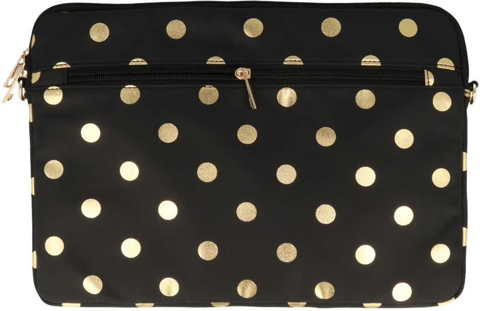 Wonder nešiojamo kompiuterio dėklas 17 colių auksinis polka-dot