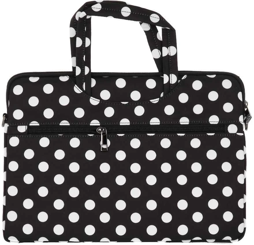 Wonder nešiojamo kompiuterio krepšys 17 colių juodas polka-dot