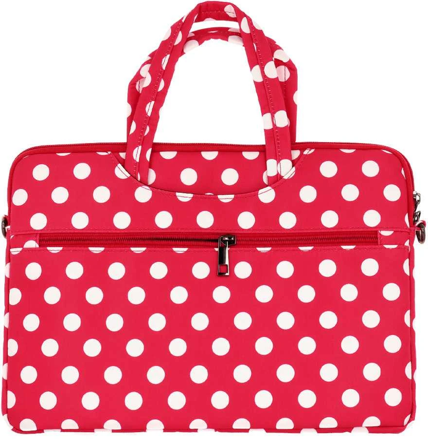 Wonder nešiojamo kompiuterio krepšys 17 colių red polka-dot